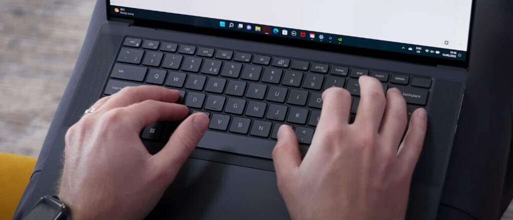 Dell XPS 15 keyboard