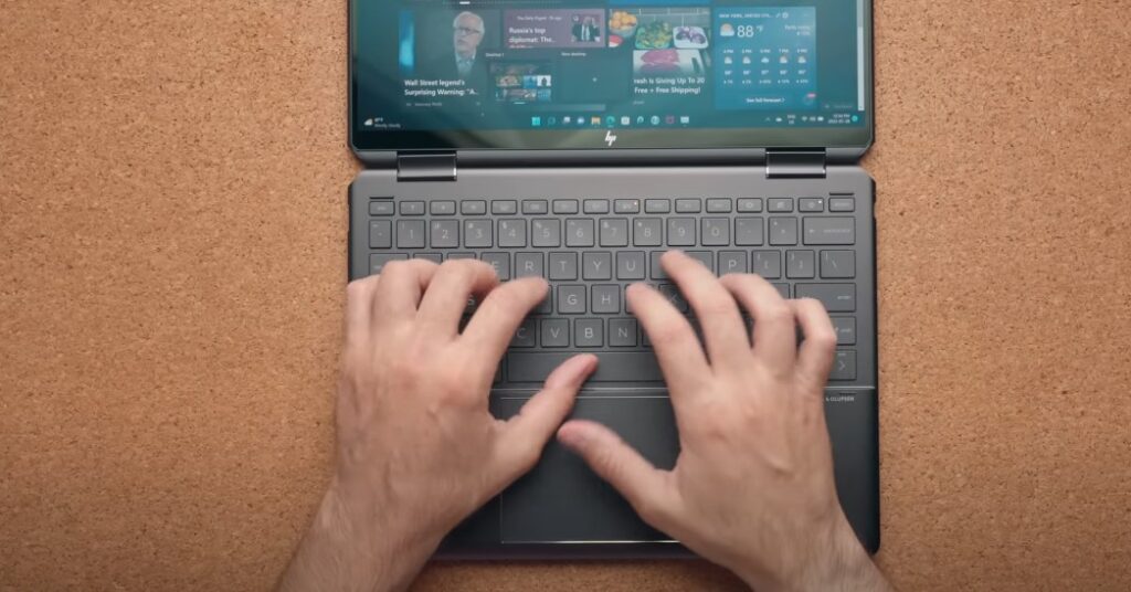 HP Spectre x360 keyboard