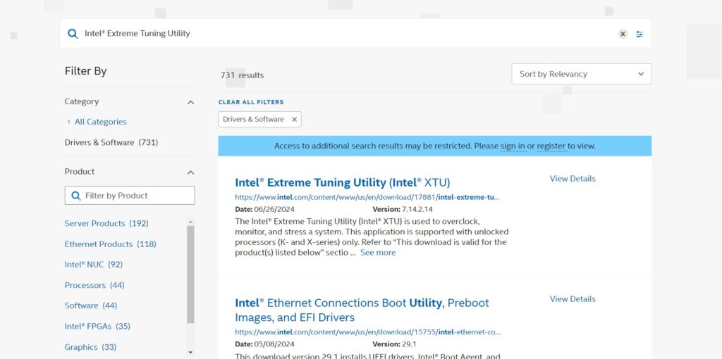 Intel® Extreme Tuning Utility DOWNLOAD