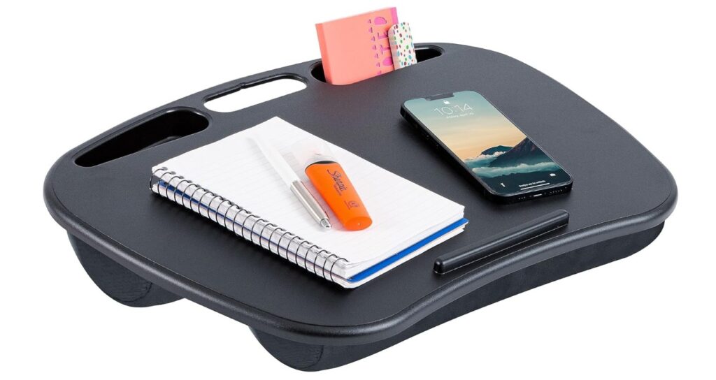 LAPGEAR MyDesk Lap Desk with Device Ledge and Phone Holder