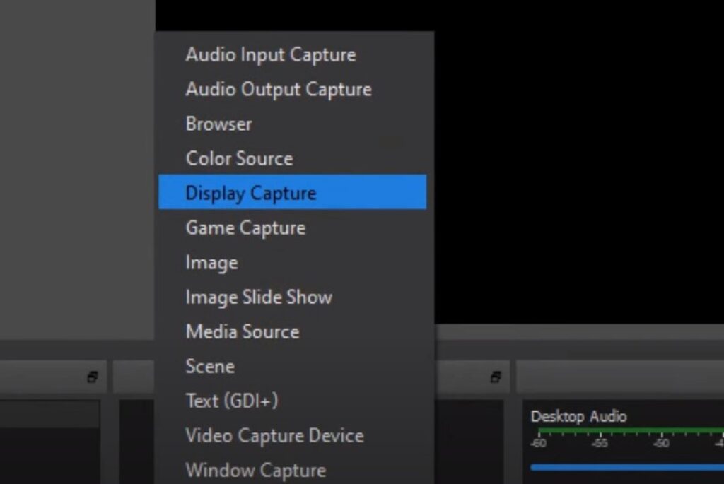 OBS Studio display capture