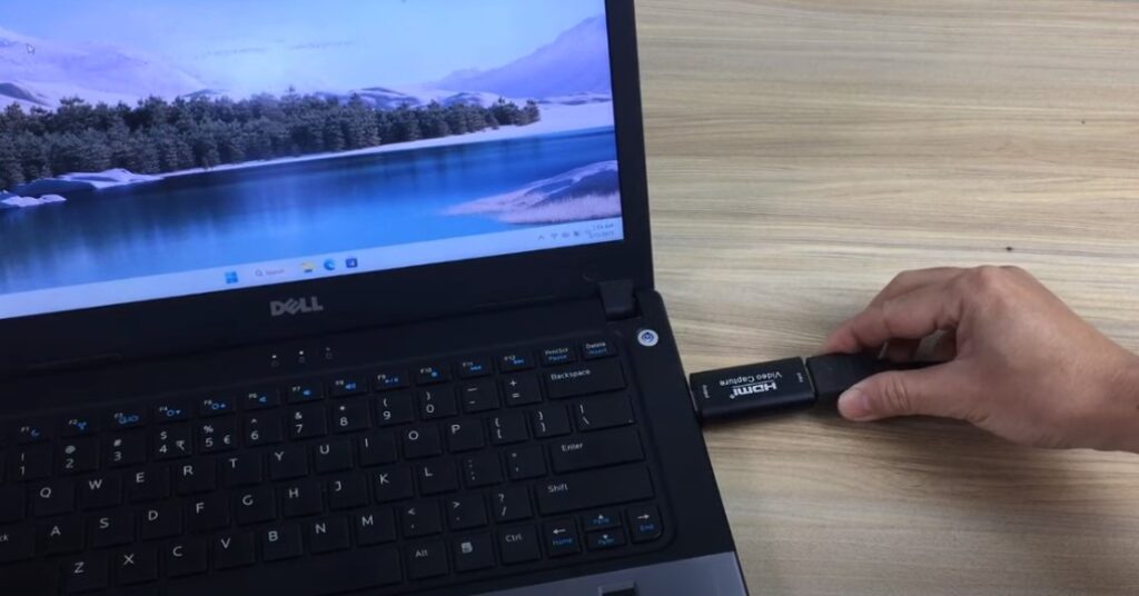 Usb connected to laptop