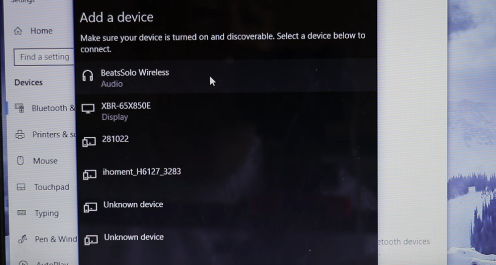 add a device in laptop