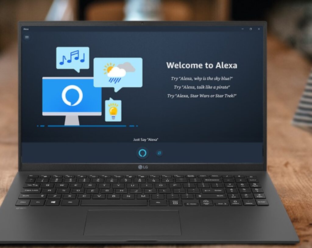 alexa buildin laptop