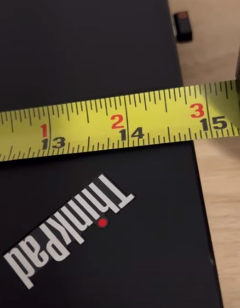 measure sides from inchtape
