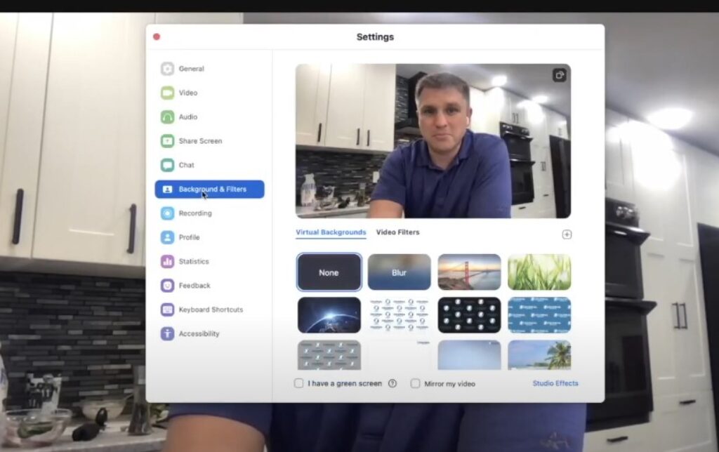 virtual background in zoom